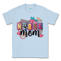 Dusty Blue nurse mom Classic Tee - FaDigitalArtStudio