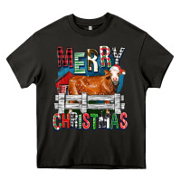 Asphalt merry christmas simmental cow Heavy Core Tee - FaDigitalArtStudio