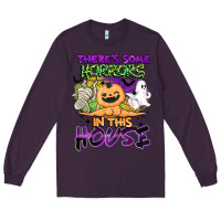 Plum theres some horrors in this house Long Sleeve Tee - BarkalooDesign