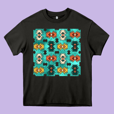 Native American Aztec Seamless Pattern 3 Heavy Core Tee Designed By Bundleandbundleshop