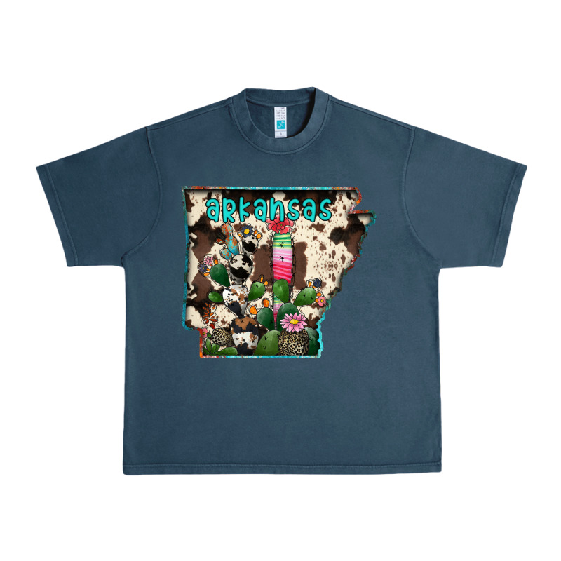 Arkansas Map Urban Heavy Tee by RacoonDesign | Teevron