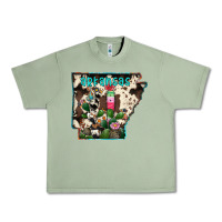 Oil Green arkansas map Urban Heavy Tee - RacoonDesign