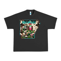 Pigment Black arkansas map Urban Heavy Tee - RacoonDesign