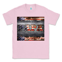 Bubblegum Pink papa metal and american flag tumbler Classic Tee - BarkalooDesign