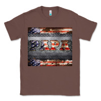 Chestnut papa metal and american flag tumbler Classic Tee - BarkalooDesign