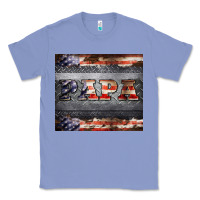 Colony Blue papa metal and american flag tumbler Classic Tee - BarkalooDesign