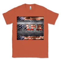 Copper papa metal and american flag tumbler Classic Tee - BarkalooDesign