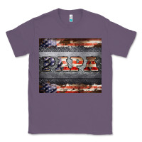 Lavender papa metal and american flag tumbler Classic Tee - BarkalooDesign