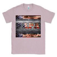 Lilac papa metal and american flag tumbler Classic Tee - BarkalooDesign