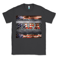 Smoke papa metal and american flag tumbler Classic Tee - BarkalooDesign