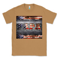 Toasted Coconut papa metal and american flag tumbler Classic Tee - BarkalooDesign