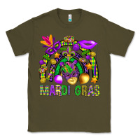 Army Green Mardi Gras Rainbow Classic Tee - BundleAndBundleShop