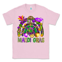 Bubblegum Pink Mardi Gras Rainbow Classic Tee - BundleAndBundleShop