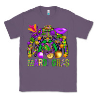 Lavender Mardi Gras Rainbow Classic Tee - BundleAndBundleShop