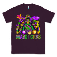 Plum Mardi Gras Rainbow Classic Tee - BundleAndBundleShop