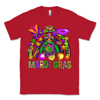 Red Mardi Gras Rainbow Classic Tee - BundleAndBundleShop