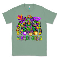 Sage Mardi Gras Rainbow Classic Tee - BundleAndBundleShop