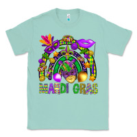 Seafoam Mardi Gras Rainbow Classic Tee - BundleAndBundleShop