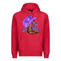 Cardinal purple cowgirl  and roses Premium Hoodie - AdoDesignShop