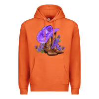 Carrot purple cowgirl  and roses Premium Hoodie - AdoDesignShop