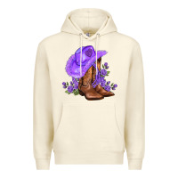 Sandshell purple cowgirl  and roses Premium Hoodie - AdoDesignShop