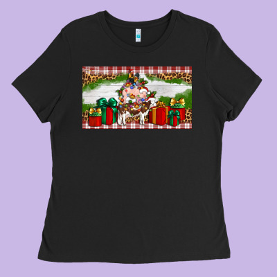 Stocked Christmas Farm Ladies Tee Designed By Artiststas