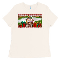 Bone Stocked christmas farm Ladies Tee - Artiststas