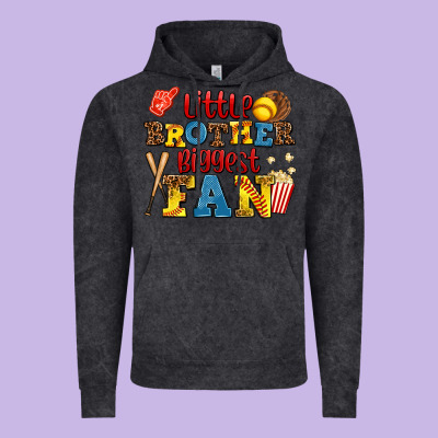 Little Brother Biggest Fan Vintage Hoodie Designed By Adodesignshop