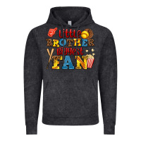 Vintage Black little brother biggest fan Vintage Hoodie - AdoDesignShop