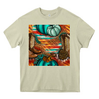 Mossy western thanksgiving seamless pattern Heavy Core Tee - BundleAndBundleShop