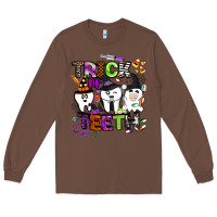 Chestnut trick or teeth Long Sleeve Tee - BarkalooDesign