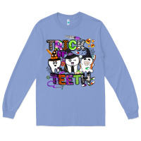Colony Blue trick or teeth Long Sleeve Tee - BarkalooDesign