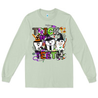 Matcha trick or teeth Long Sleeve Tee - BarkalooDesign