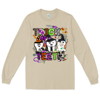 Mushroom trick or teeth Long Sleeve Tee - BarkalooDesign