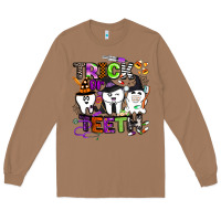 Toasted Coconut trick or teeth Long Sleeve Tee - BarkalooDesign