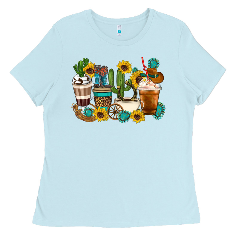 Coffee Cups Ladies Tee by Artiststas | Teevron