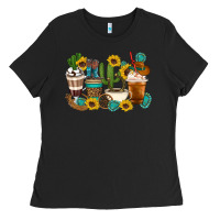 Black Coffee cups Ladies Tee - Artiststas