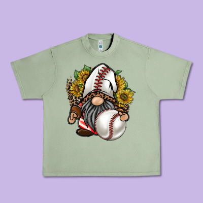 Baseball Gnome Urban Heavy Tee Designed By Racoondesign