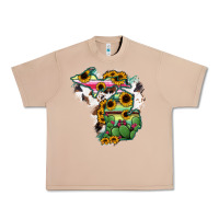 Burro Cowhide Michigan map Urban Heavy Tee - RanaPortraitStore