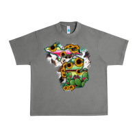 Tornado Cowhide Michigan map Urban Heavy Tee - RanaPortraitStore