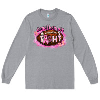 Heather Grey together we fight football Long Sleeve Tee - BarkalooDesign