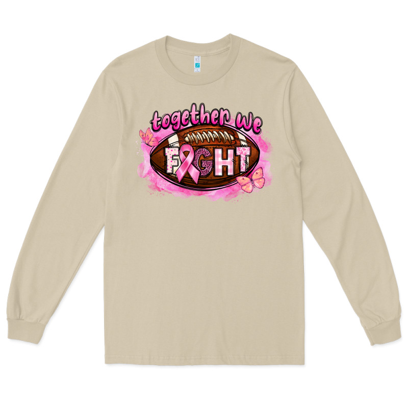 Together We Fight Football Long Sleeve Tee by BarkalooDesign | Teevron