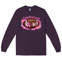 Plum together we fight football Long Sleeve Tee - BarkalooDesign