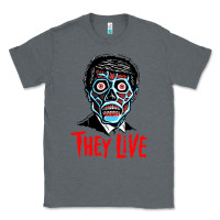 Charcoal Heather they live Classic Tee - DesigneFamous
