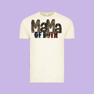 Mama Of Both Vintage Tee Designed By Racoondesign