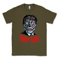 Army Green they live Classic Tee - DesigneFamous