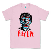 Bubblegum Pink they live Classic Tee - DesigneFamous
