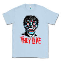 Dusty Blue they live Classic Tee - DesigneFamous