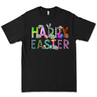 Black Happy Easter Premium Tee - CowhideDigitalArt