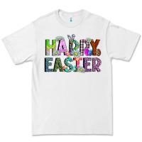 White Happy Easter Premium Tee - CowhideDigitalArt